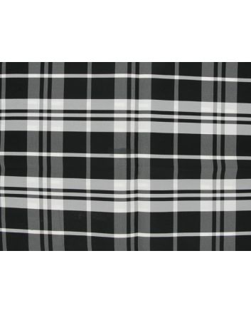 Taffeta Kilt Stripe - Black and White