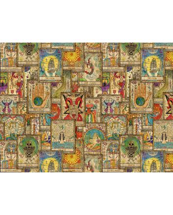 Tarot Cards Cotton Print