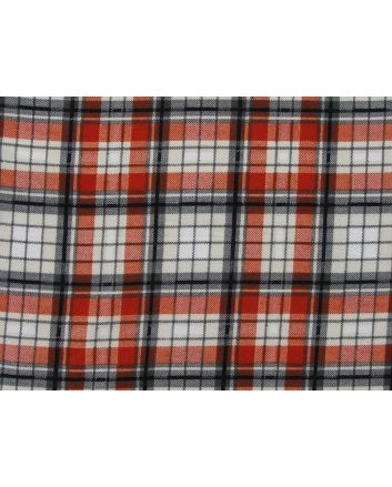 Tartan Brushed Cotton, Alfred Orange