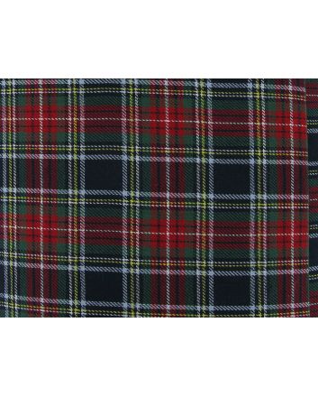 Tartan Brushed Cotton, Stewart Navy