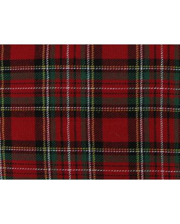 Tartan Brushed Cotton, Stewart Red