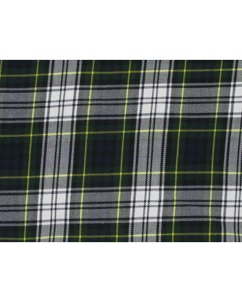 Tartan Poly Viscose - Black and White
