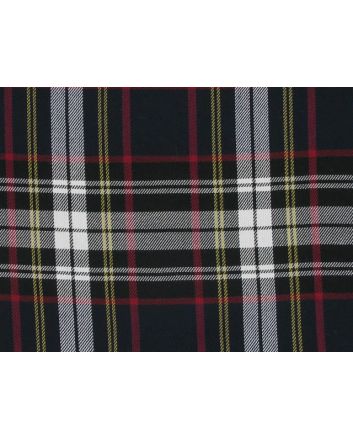 Tartan Poly Viscose - Black