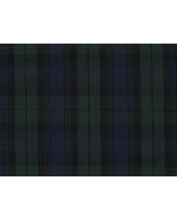 Tartan Woven Cotton, Black Watch