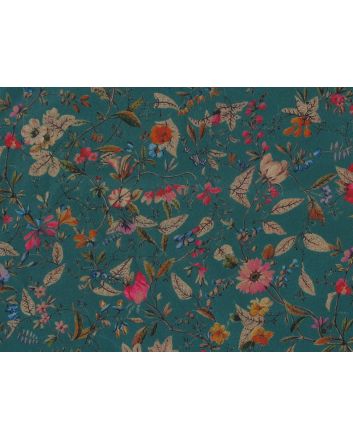 Tivoli Gardens Cotton Lawn Print, Teal