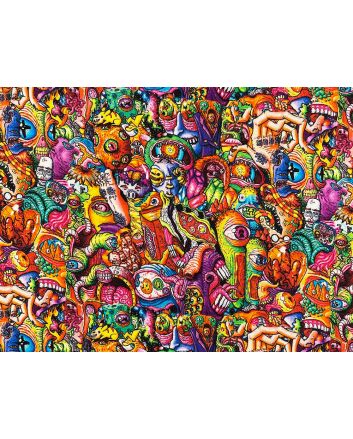 Trippy Terrors Cotton Print