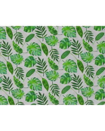 Tropical Palm Oasis Cotton Print