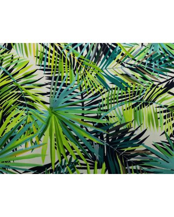 Tropical Palm Printed Cotton Canvas