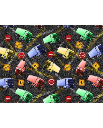 Truck Stop Cotton Print