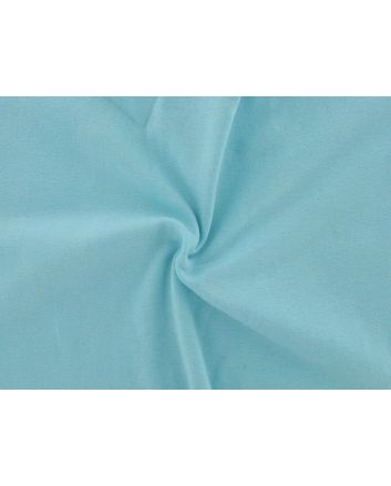 Tubular Ribbed Cotton Jersey, Aqua