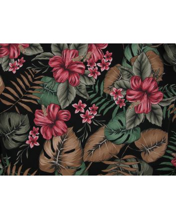Tulip Jungle Viscose Jersey, Black