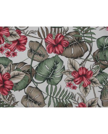 Tulip Jungle Viscose Jersey, White