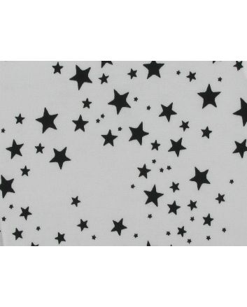 Twinkle Stars Viscose Print, Ivory
