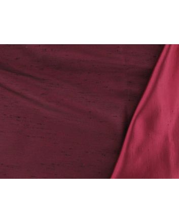Two Tone Dupion - Deep Scarlet