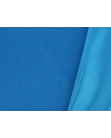Two Tone Dupion - Party Blue