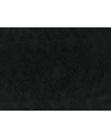 Two Tone Jacquard Paisley Lining, Black