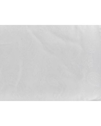 Two Tone Jacquard Paisley Lining, White