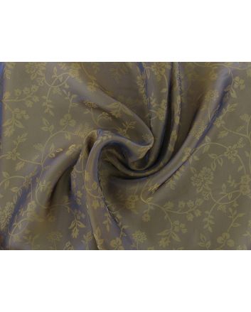 Two Toned Flora Jaquard Organza, Lilac and Gold
