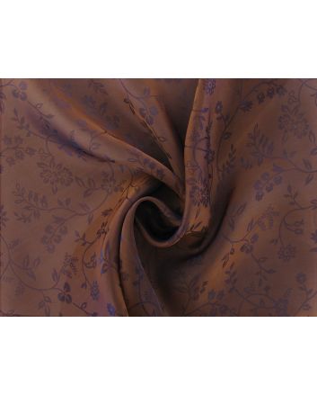Two Toned Flora Jaquard Organza, Purple and Copper