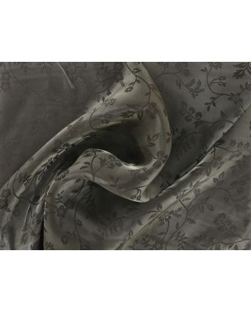 Two Toned Flora Jaquard Organza, Taupe and Grey