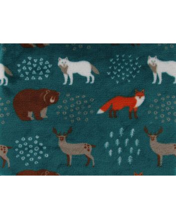Ultra Soft Cuddle Fleece, Forest Friends