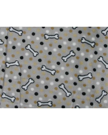 Ultra Soft Cuddle Fleece, Spotty Bones