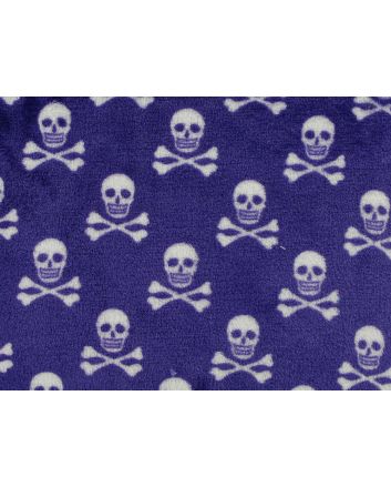 Ultra Soft Cuddle Fleece Skulls, Purple