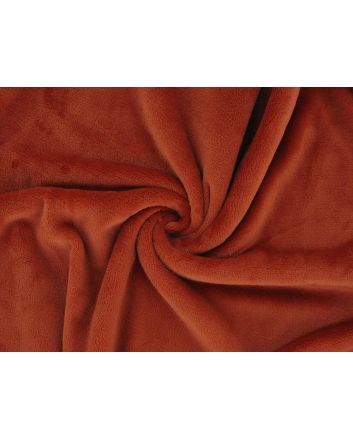 Ultra Soft Plain Cuddle Fleece, Rust