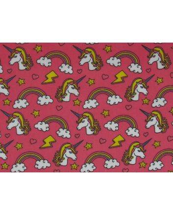 Unicorn Funk Polycotton Print, Candy