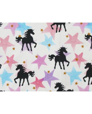 Unicorn Star Viscose Crepe Jersey