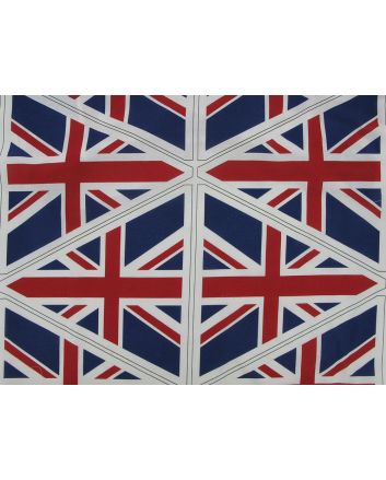 Union Jack Flag Bunting Cotton Panel