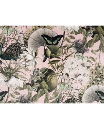 Utopia Printed Velvet, Baby Pink