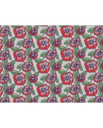 Vintage Floral Polycotton, Cream