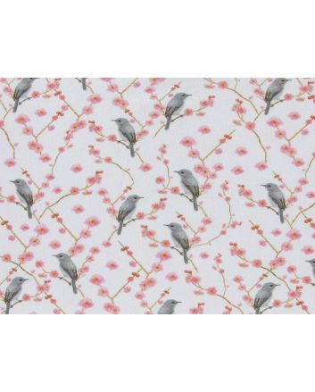 Watercolour Birds Cotton Jersey