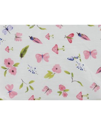 Watercolour Butterfly Cotton Print