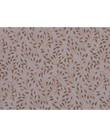 Watercolour Leaves Cotton Jersey, Taupe