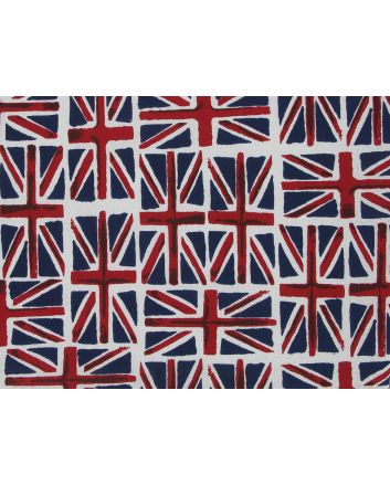 Watercolour Union Jack Cotton Print