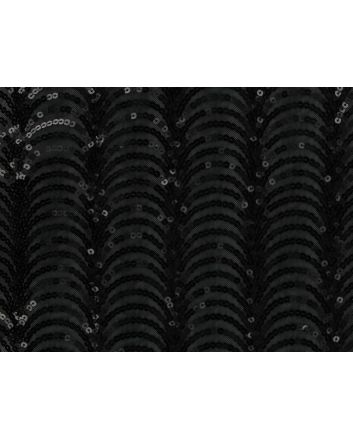 Waterfall Sequin on Mesh, Black
