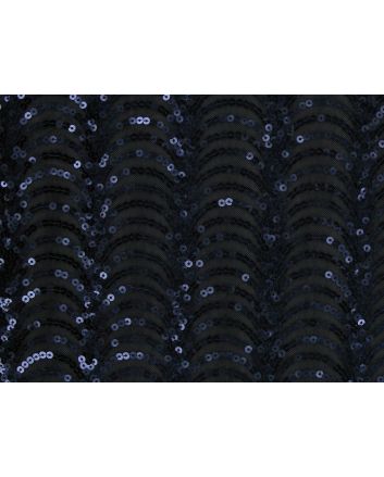 Waterfall Sequin on Mesh, Blue
