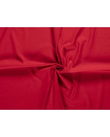 Wide Width Polycotton Sheeting, Red
