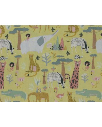 Wild Animals Cotton Print