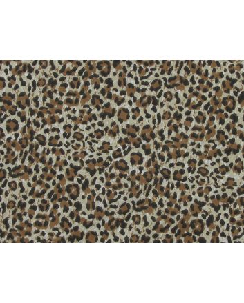 Wild Leopard Spots Cotton Print, Beige