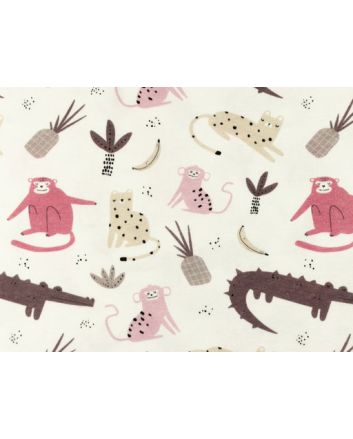 Wild Savannah Cotton Jersey, Antique Pink