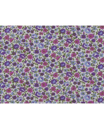 Wiltshire Mini Garden Walk Cotton Poplin Print, Purple