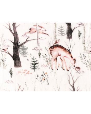 Winter Forest Cotton Double Gauze