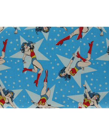 Wonder Woman Star Cotton Print