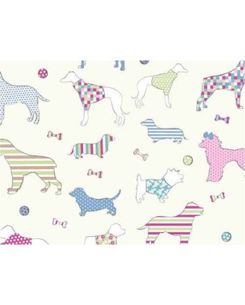 Woof Cotton Print, Candy