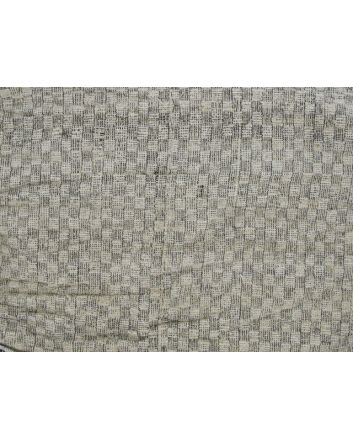 Woven Check Silk - Night Grey