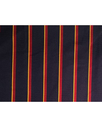 Woven Narrow Width Silk, College Stripe, Navy