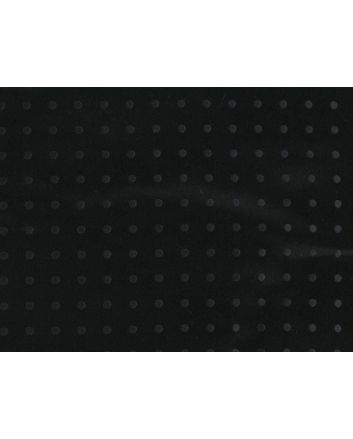 Woven Narrow Width Silk, Pea Spot, Black
